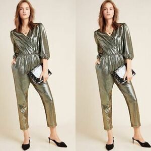 Anthropologie Dolan Glimmer Jumpsuit 